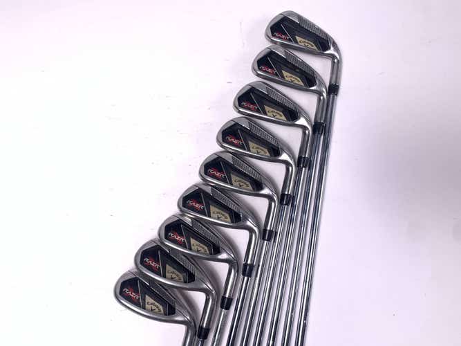 Callaway Razr X Iron Set 5-PW+GW+SW+LW Uniflex Steel Mens RH Midsize Grips