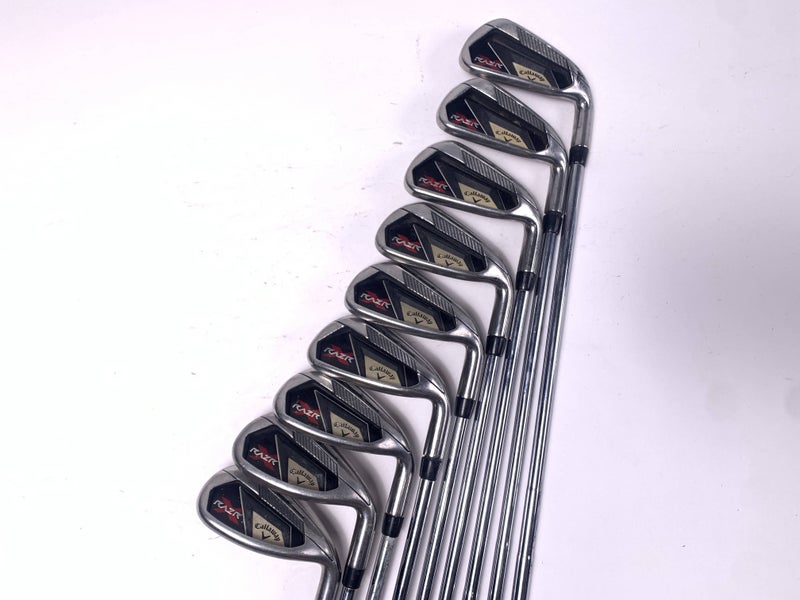 Callaway Razr X Iron Set 5-PW+GW+SW+LW Uniflex Steel Mens RH Midsize Grips