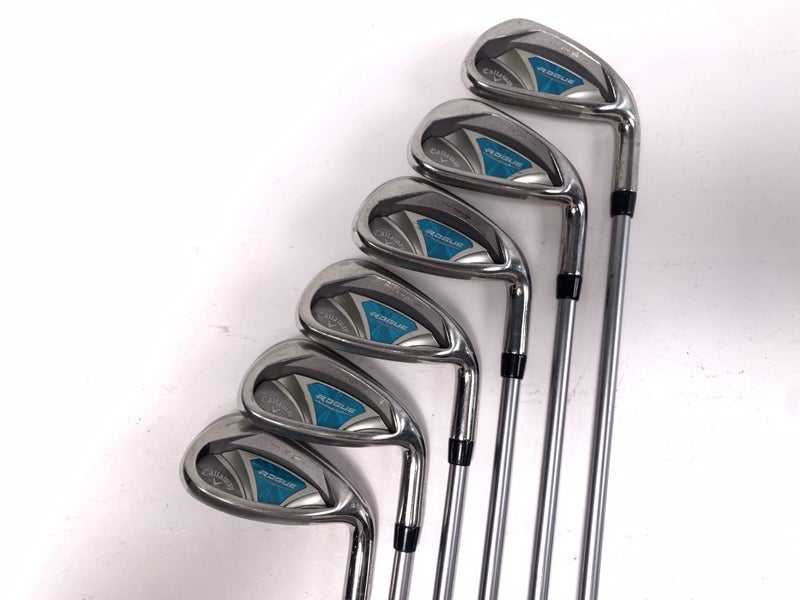 Callaway Rogue Iron Set 6-PW+SW Aldila Quaranta 40g Ladies Graphite Womens RH