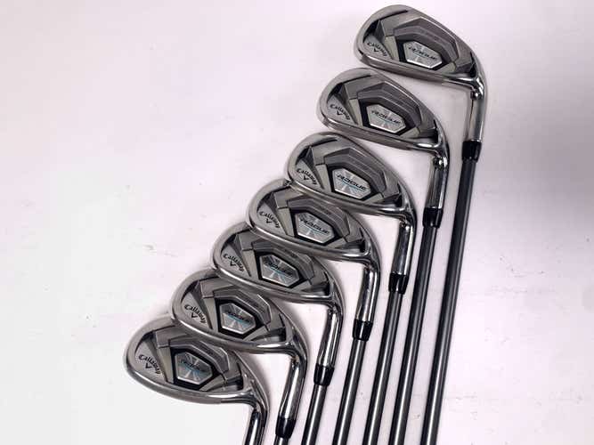 Callaway Rogue Iron Set 6-PW+GW+SW Aldila Synergy 60g Senior Graphite Mens RH