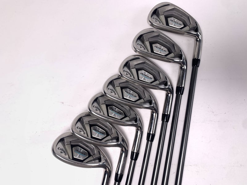 Callaway Rogue Iron Set 6-PW+GW+SW Aldila Synergy 60g Senior Graphite Mens RH