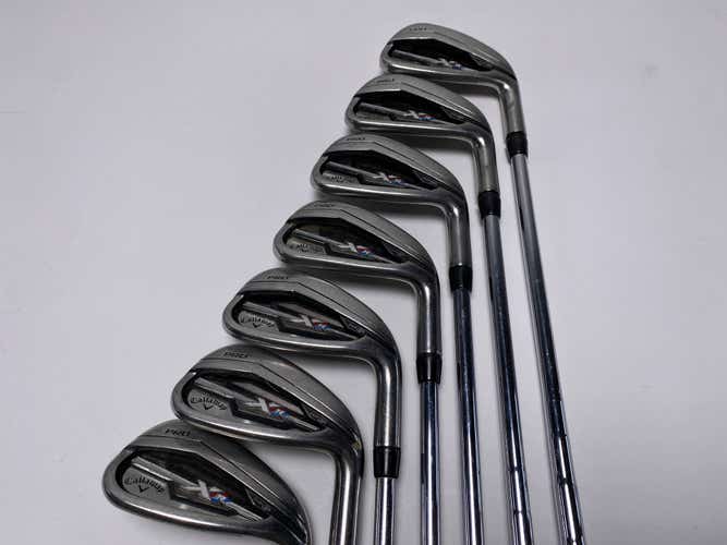 Callaway XR Pro Iron Set 4-PW KBS Tour V 90g Stiff Steel Mens RH
