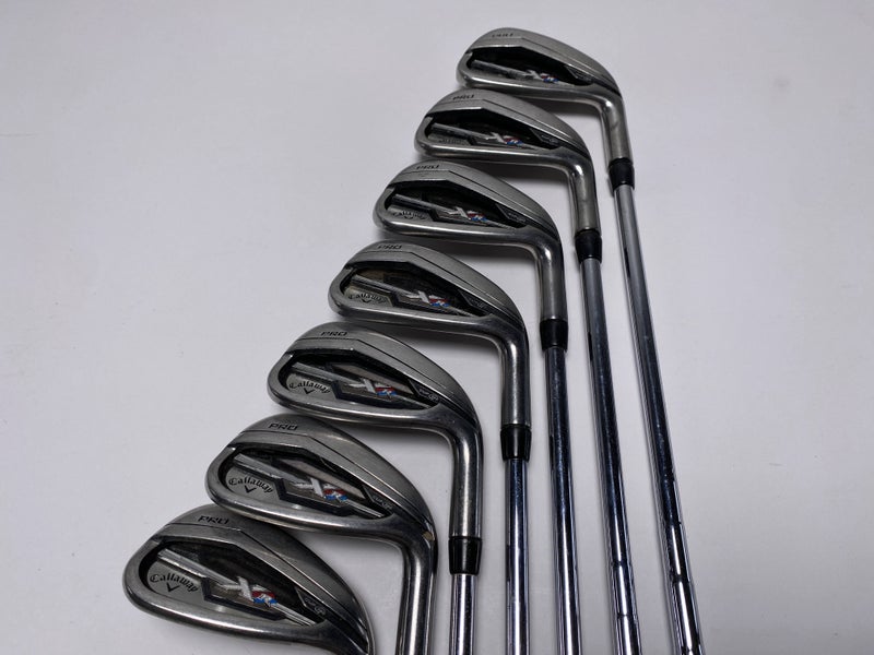 Callaway XR Pro Iron Set 4-PW KBS Tour V 90g Stiff Steel Mens RH