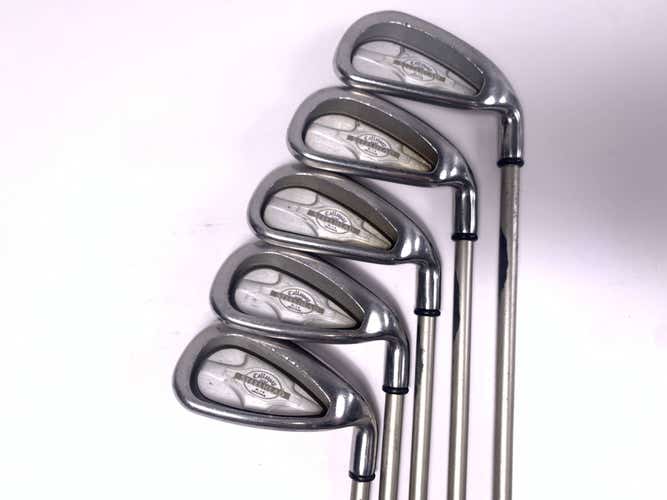 Callaway X-14 Iron Set 5-9 Steelhead X-14 Gems Ladies Graphite Womens RH