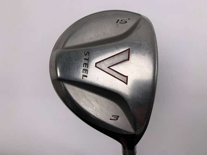 TaylorMade V Steel 3 Fairway Wood 15* MAS2 Stiff Graphite Mens RH