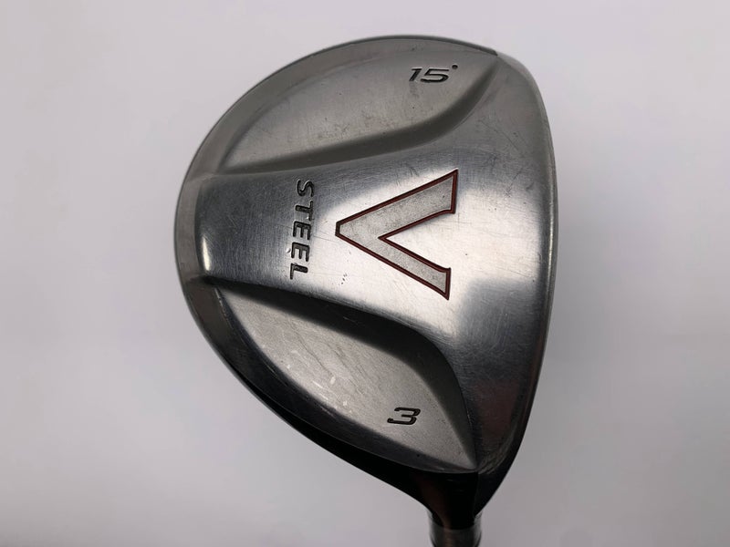 TaylorMade V Steel 3 Fairway Wood 15* MAS2 Stiff Graphite Mens RH