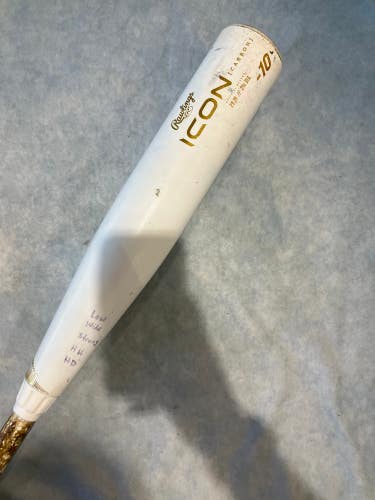 2024 Rawlings Icon Composite Bat USSSA Certified (-10) Composite 19 oz 29" (Used)