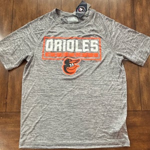 Baltimore Orioles MLB Short Sleeve  Gray Adult Medium