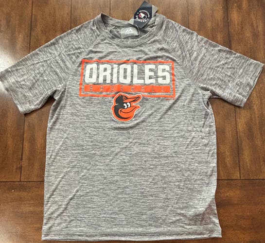 Baltimore Orioles MLB Short Sleeve  Gray Adult Medium