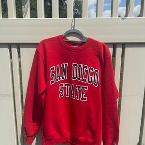 San Diego State University Red Adult Unisex Medium Champion Sweatshirt (Used)