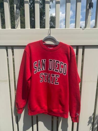 San Diego State University Red Adult Unisex Medium Champion Sweatshirt (Used)