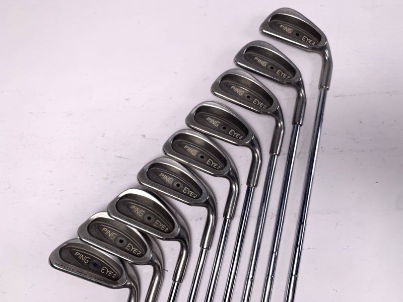 Ping Eye 2 Iron Set 3-PW+LW Black Dot Karsten ZZ-Lite Stiff Steel Mens RH