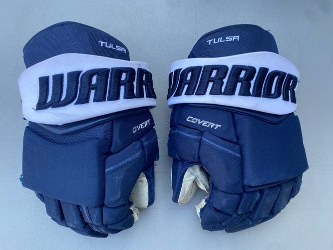 Tulsa Oilers Warrior 14” Pro Stock Covert Pro Gloves 6038 HTX