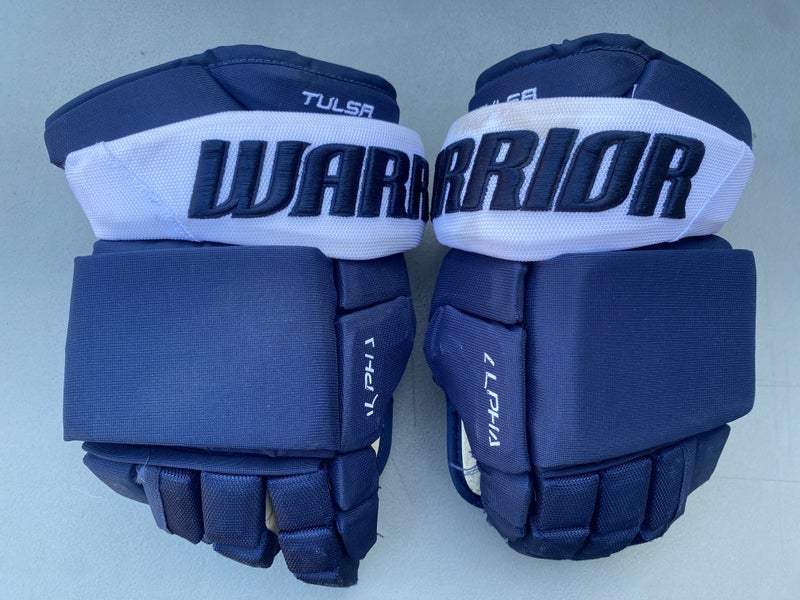 Tulsa Oilers Warrior 14” Pro Stock Alpha Pro Gloves 6793 HTX
