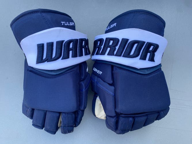 Tulsa Oilers Warrior 14” Pro Stock Covert Pro Gloves 55781 HTX