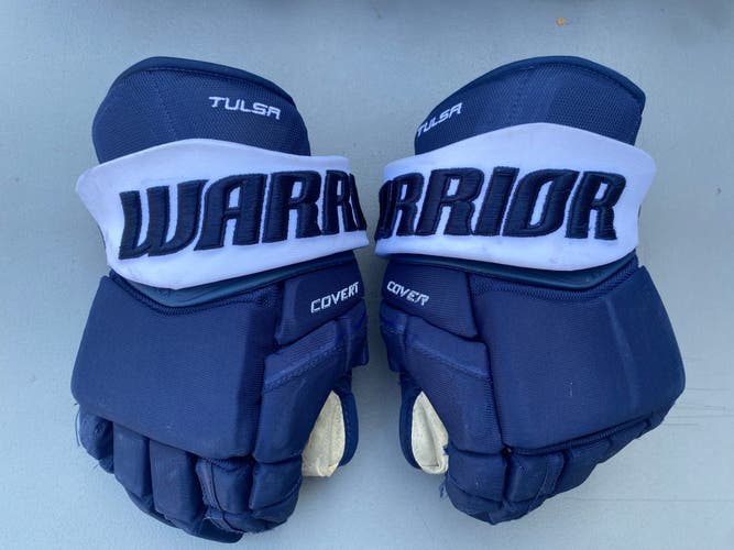 Tulsa Oilers Warrior 14” Pro Stock Covert Pro Gloves 5044 HTX