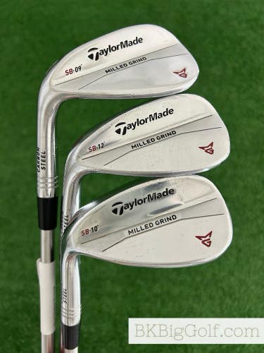 LH Taylormade MG Milled Grind 3 Wedge Set (50, 56, & 60 Degrees)