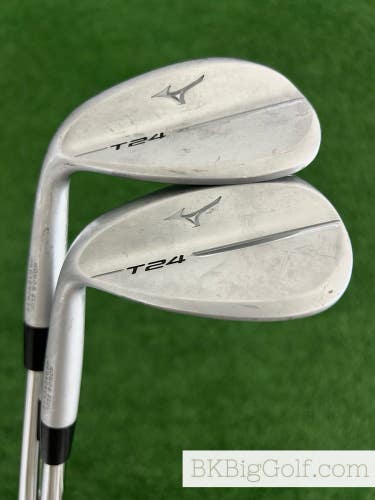 LH Mizuno T24 White Satin Forged 2 Wedge Set (54 & 58 Degrees)