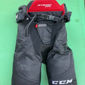Black Junior Medium CCM Jetspeed FT4 Hockey Pants (Used)