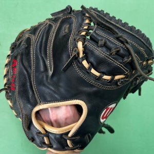 Black Wilson A500 RH Catcher's Baseball Glove 32" (Used)