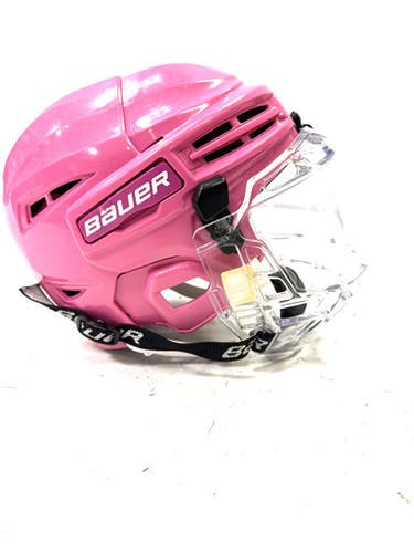 Used Bauer BUBBLE Helmet Full Visor Combo Pink One Size 11860-S000295823