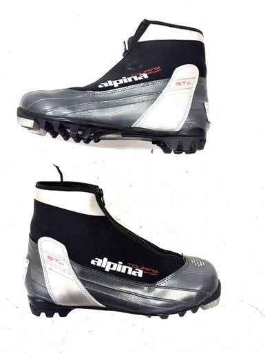 Used Alpina Mens NNN XC Ski Boots Black M 09.5 / W 09.5-10 11860-S000295870