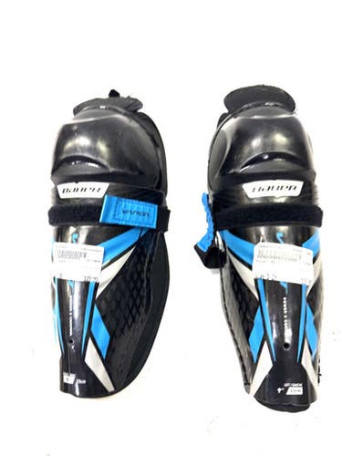 Used Bauer VOLT Youth Shin Guards Black 9" 11860-S000295856