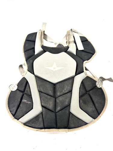 Used All-Star CHEST PROTECTOR Catchers Chest Protector Black Intermed 11860-S000295837