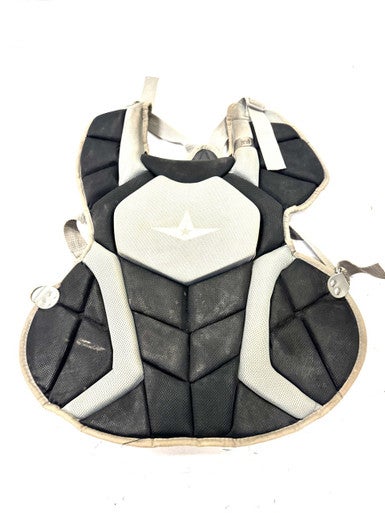 Used All-Star CHEST PROTECTOR Catchers Chest Protector Black Intermed 11860-S000295837