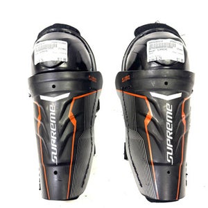 Used Bauer SUPREME Youth Shin Guards Black 8" 11860-S000295834