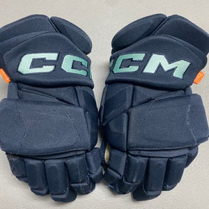 CCM JetSpeed FT1 Pro Stock Hockey Gloves 14" Navy Blue KRAKEN 43256