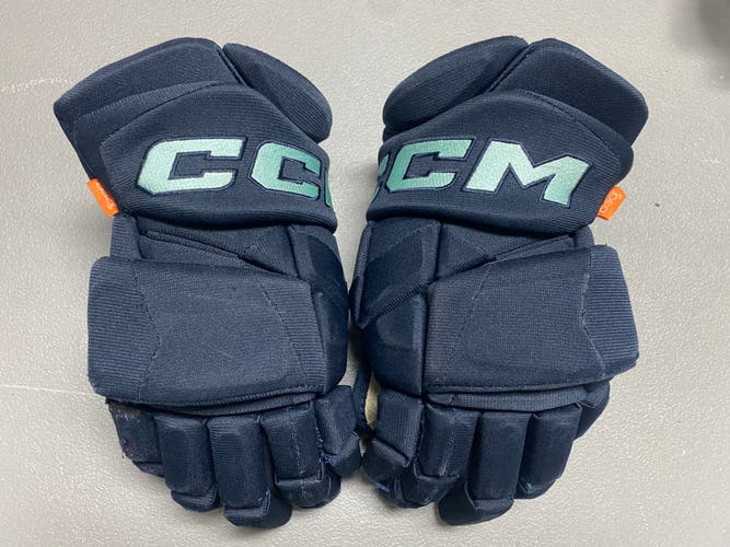CCM JetSpeed FT1 Pro Stock Hockey Gloves 14" Navy Blue KRAKEN 43256