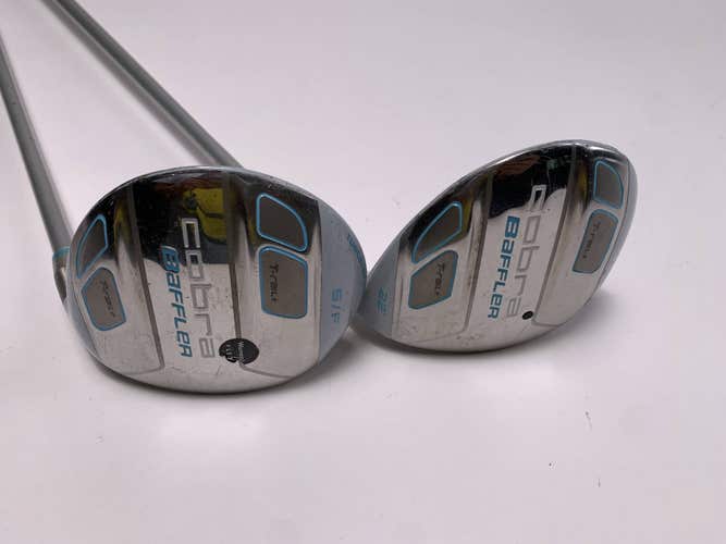 Cobra Baffler T-Rail 5 & 7 Fairway Wood Set 20* 21* Tour AD G 55g Ladies RH