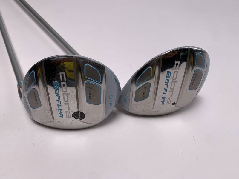 Cobra Baffler T-Rail 5 & 7 Fairway Wood Set 20* 21* Tour AD G 55g Ladies RH