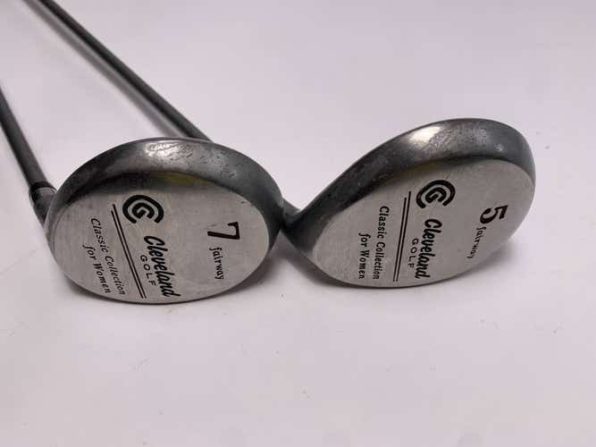 Cleveland Classic Collection 5 & 7 Fairway Wood Set 18* 21* Ladies RH