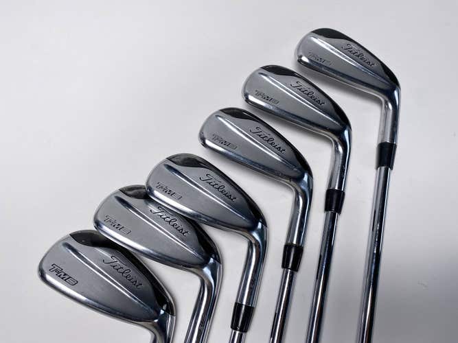Titleist 718 T-MB Iron Set 5-PW True Temper AMT Red S300 Stiff Steel Mens RH