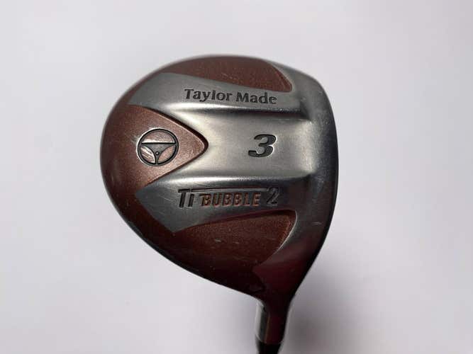 TaylorMade Ti Bubble 2 3 Fairway Wood 15* Bubble 2 90g Stiff Graphite Mens RH