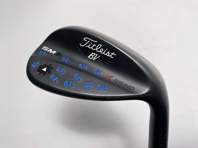 Titleist Vokey SM6 Jet Black Lob Wedge LW 58* 12 K-Grind DG X100 Extra Stiff RH
