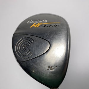 Cleveland Hibore 3 Fairway Wood 15* Fujikura E Fit-On 370 Stiff Graphite Mens RH