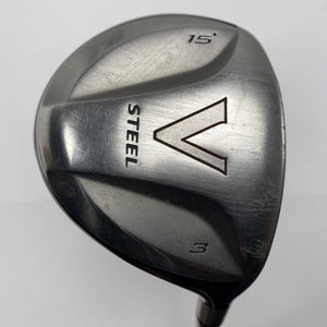TaylorMade V Steel 3 Fairway Wood 15* MAS2 Regular Graphite Mens RH
