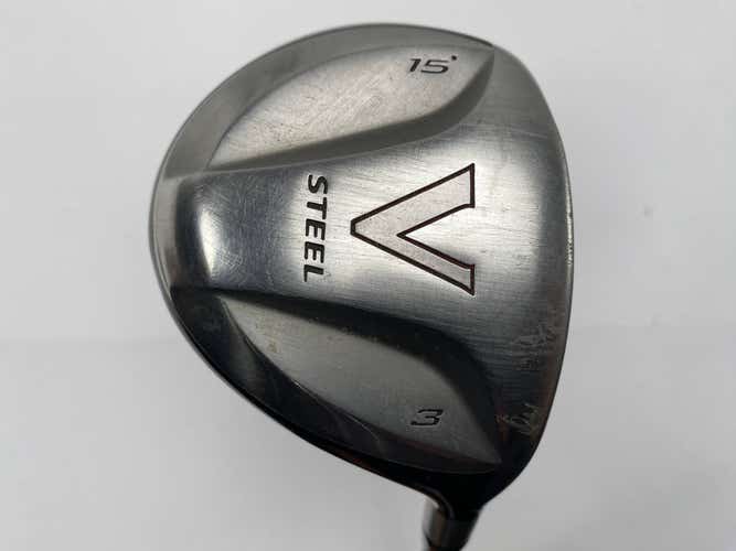 TaylorMade V Steel 3 Fairway Wood 15* MAS2 Regular Graphite Mens RH
