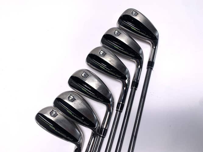Wilson Launch Pad 2 Iron Set 5-PW+GW Even Flow 5.0 55g Senior No 9 iron RH