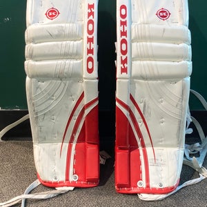 Used Intermediate Koho Revolution 587 Goalie Leg Pads 30"+1