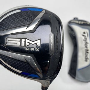 TaylorMade SIM MAX 5 Fairway Wood 18* HZRDUS Smoke 6.5 60g Extra Stiff RH HC