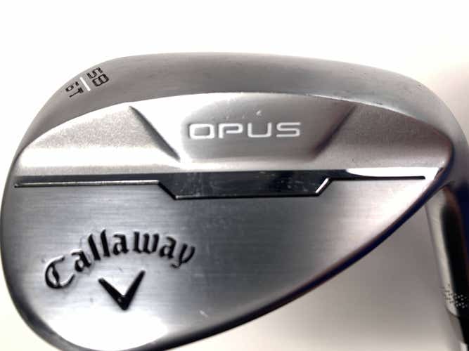 Callaway Opus Brushed Chrome Wedge 58* 6 Dynamic Gold Mid Wedge Steel Mens RH