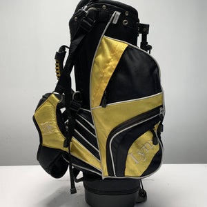 Lynx Lightweight Junior Stand Bag Yellow Black 6-Way Divide Dual Strap Golf Bag
