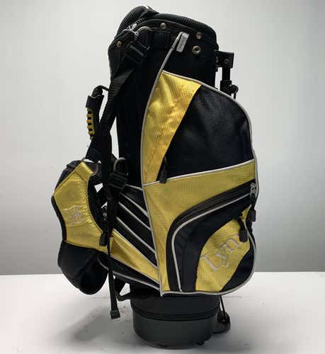 Lynx Lightweight Junior Stand Bag Yellow Black 6-Way Divide Dual Strap Golf Bag