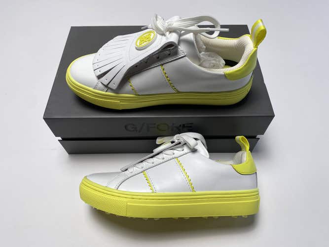 G/Fore Ladies Kiltie Disruptor Golf Shoes Solar White Women's SZ 7 (G4LS23EF50)