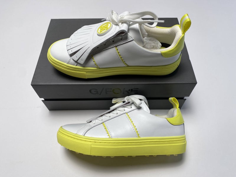 G/Fore Ladies Kiltie Disruptor Golf Shoes Solar White Women's SZ 7 (G4LS23EF50)
