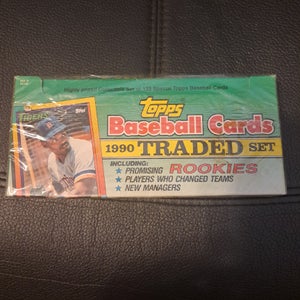1990 Topps Baseball complete TRADED set - unopened with plastic wrap